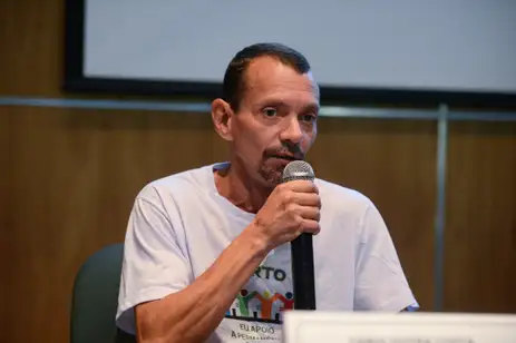 Tomaz Silva/Agência Brasil Rio de Janeiro (RJ), 03/04/2024 – O presidente da Associação dos Moradores e Amigos do Horto, Fábio Dutra Costa durante divulgação de relatório que reconhece historicidade da comunidade do Horto, no Jardim Botânico, na zona sul da capital fluminense. Foto: Tomaz Silva/Agência Brasil