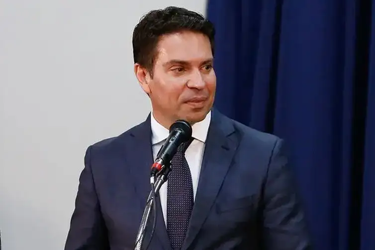 Carolina Antunes/Presidência da República Brasília (DF), 01/10/2024 - Alexandre Ramagem, candidato à prefeitura do Rio de Janeiro (RJ). Eleições 2024. Foto: Carolina Antunes/Presidência da República