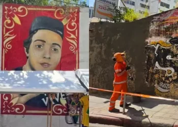 Prefeitura apaga grafite que homenageava filho de traficante na Lapa, no Centro do Rio