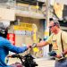 Prefeitura de Meriti reforça conscientização no trânsito durante ação do Maio Amarelo no Centro